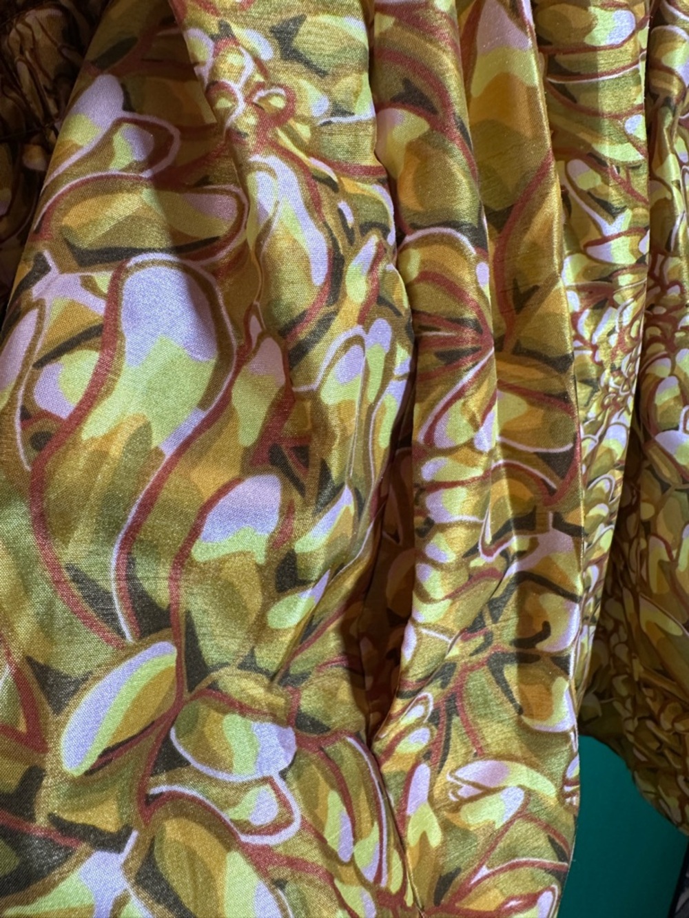 Kika Vargas Yellow Floral Puff Sleeve Mini Dress Boho Summer XXS - Picture 7 of 7